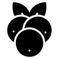 Cranberry Glyphe Symbol vektor