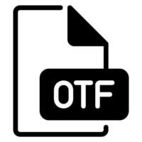 otf-Glyphen-Symbol vektor