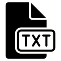 Text glyf ikon vektor