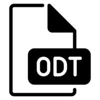 odt Glyphe Symbol vektor