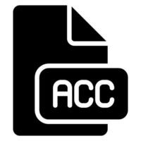 Acc-Glyphen-Symbol vektor