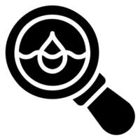 Hydrologie Glyphe Symbol vektor