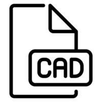 CAD-Liniensymbol vektor