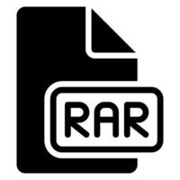 rar-Glyphen-Symbol vektor