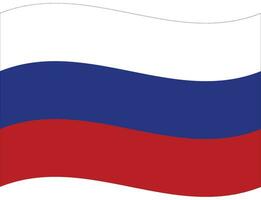 Russland Flagge Welle. Russisch Flagge. Flagge von Russland vektor