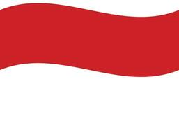 Flagge von Indonesien. Indonesien Flagge Welle. Indonesien Flagge vektor