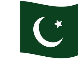 Flagge von Pakistan. Pakistan Flagge. Pakistan Flagge Welle vektor