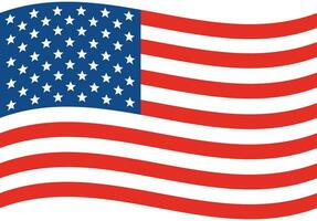 USA Flagge Welle. amerikanisch Flagge. Flagge von USA vektor