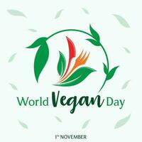Welt Vegetarier Tag Banner und Sozial Medien Post vektor