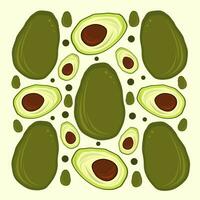hasse Avocado Obst Vektor Illustration zum Grafik Design und dekorativ Element