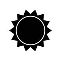 Sol ikon vektor design mall enkel och modern
