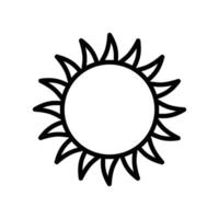 Sonne Symbol Vektor Design Vorlage einfach und modern