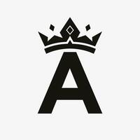 Krone Logo auf Brief ein Vektor Vorlage zum Schönheit, Mode, elegant, Luxus Zeichen