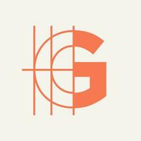 Brief G die Architektur Logo Design. Architekt und Konstruktion Symbol Vektor Vorlage