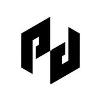 pd-Buchstaben-Logo-Design vektor