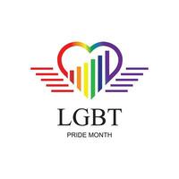 HBTQ stolthet månad, berömd årligen. HBTQ mänsklig rättigheter och tolerans illustration vektor