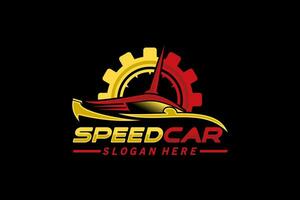 Sport Auto Geschwindigkeit Logo Design zum modern Auto Automobil Logo Design vektor
