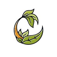 modern Natur Logo Illustration Design zum Ihre Geschäft vektor