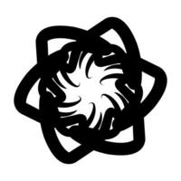 schwarz Zier Blume Logo Design, geeignet zum Benutzer wie Ihre Geschäft Symbol im das Feld von Schönheit oder Dekoration vektor