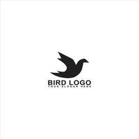 einfach Vogel Logo Design Vektor