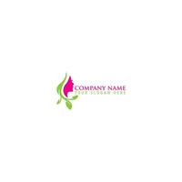 kvinna logotyp med kreativ unik begrepp för företag, företag, skönhet, spa premie vektor