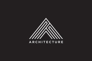 ein letztere die Architektur Logo und Symbol vektor