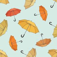 Regenschirm nahtlose Muster vektor