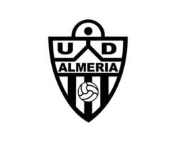 Almeria Verein Symbol Logo schwarz la liga Spanien Fußball abstrakt Design Vektor Illustration