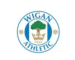 Wigan Verein Logo Symbol Premier Liga Fußball abstrakt Design Vektor Illustration