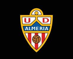 Almeria Verein Logo Symbol la liga Spanien Fußball abstrakt Design Vektor Illustration mit schwarz Hintergrund