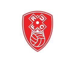 rotherham förenad klubb logotyp symbol röd premiärminister liga fotboll abstrakt design vektor illustration