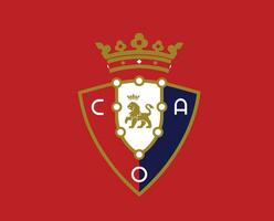 osasuna Verein Symbol Logo la liga Spanien Fußball abstrakt Design Vektor Illustration mit rot Hintergrund