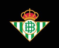 verklig betis klubb logotyp symbol la liga Spanien fotboll abstrakt design vektor illustration med svart bakgrund