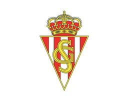 Sport gijon Verein Logo Symbol la liga Spanien Fußball abstrakt Design Vektor Illustration