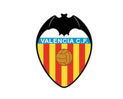 valencia klubb symbol logotyp la liga Spanien fotboll abstrakt design vektor illustration