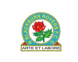 svart brännskada rovers fc klubb logotyp symbol premiärminister liga fotboll abstrakt design vektor illustration