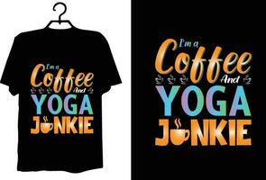 kaffe t -shirt design vektor