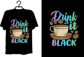 Kaffee-T-Shirt-Design vektor