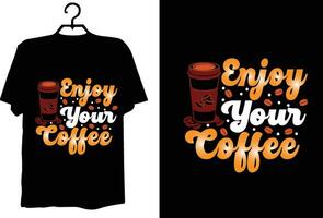 kaffe t -shirt design vektor