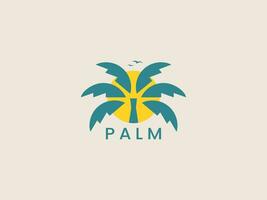 Luxus Palme Logo Vorlage Vektor