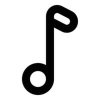 Musiknotensymbol vektor