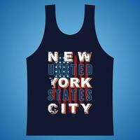 Neu York Stadt abstrakt Grafik, Typografie Vektor, t Hemd Design Illustration, gut zum bereit drucken, und andere verwenden vektor