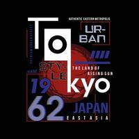 tokyo japan abstrakt grafisk, typografi vektor, t skjorta design illustration, Bra för redo skriva ut, och Övrig använda sig av vektor