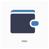 plånbok och finansiera ikon begrepp vektor