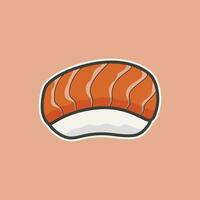 sushi med lax vektor illustration