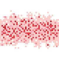 sömlös röd pixel gräns i annorlunda nyanser vektor