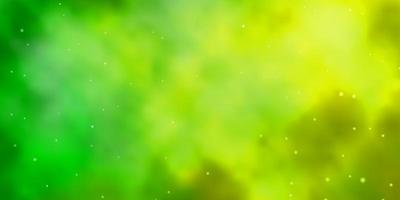 hellgrüner Vektorhintergrund mit bunten Sternen moderne geometrische abstrakte Illustration mit Sternenmuster für Werbebroschüren des neuen Jahres vektor