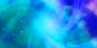 hellrosa blauer Vektorhintergrund mit kleinen und großen Sternen moderne geometrische abstrakte Illustration mit Sternenthema für Handys vektor