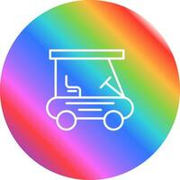 golf barnvagn vektor ikon