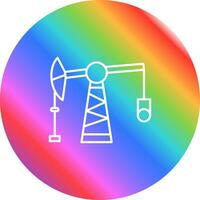 Pumpjack-Vektorsymbol vektor